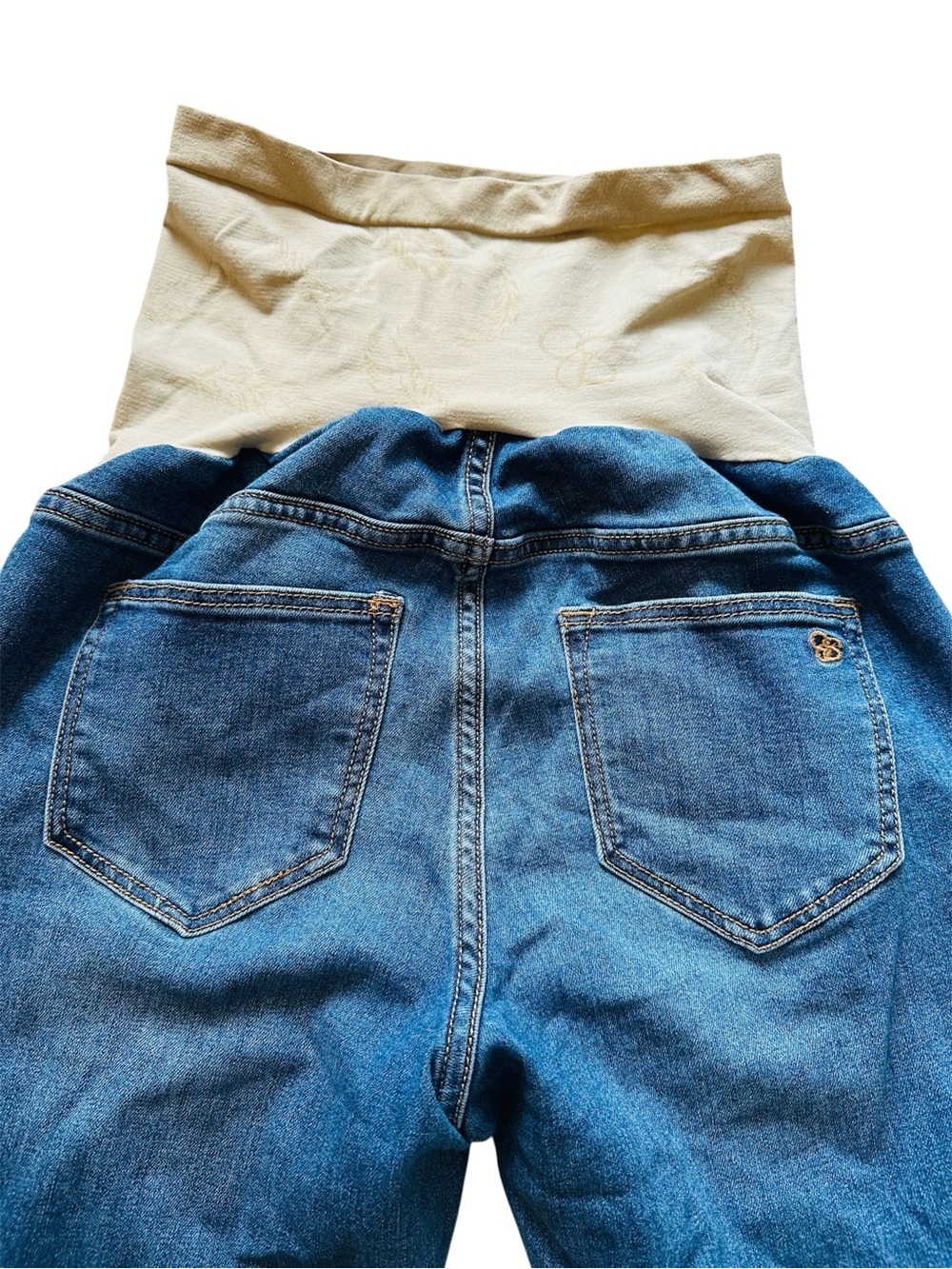 Jessica Simpson Skinny Leg Maternity Jeans with Stretch Waistband Womens Small - Picture 10 of 12